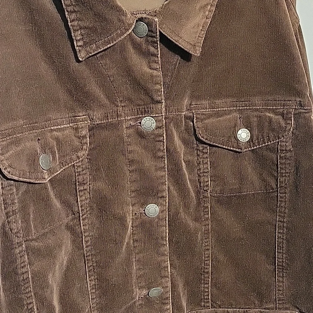 Chico's Womens Corduroy Brown Jacket -  Size 3/XL - Picture 3 of 9